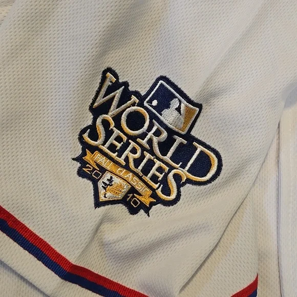 Texas Rangers lan Kinsler #5Majestic Cool Base JerseyWorld Series SZ 52/XL